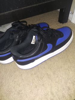 Nike Court Vision Low Mens 11.5 Black\blue