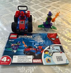 LEGO Marvel Spider-Man Car Chase 76133 Green Goblin Buggy Glider Manual Complete