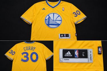 Stephen Curry 2013 Christmas Day Warriors Adidas Swingman Jersey Size L Length +2 Rare