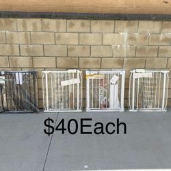 NEW Baby/Pet Gate, Auto Close Dog Gate for, Stairs & Doorway, Easy Walk Through Pet Gate **$40 Each**