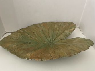 Concrete Leaf Shaped Fruit Dish By The Copper Frog