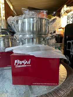 Parini Signature Series 3.5 Qt Dutch Oven with Steamer and Lid