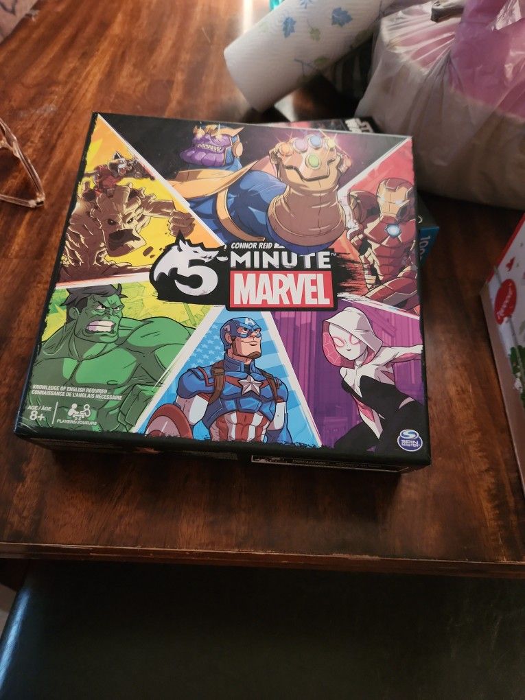 Connor 5 Minute Marvel Game Board Neverd Used