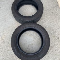 2 — 205/55r16 Firestone FT140 Tires 80% Treads 2024 DOT!