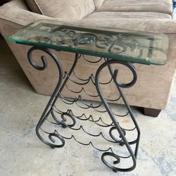 End Table Wine Rack