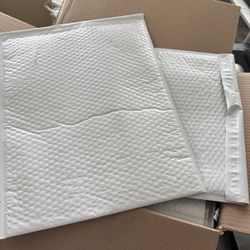 AIRJACKET White Poly Bubble Mailers 50 Pcs