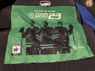 NEW! 2023 Dallas Stars Playoffs Towel & Blinking Wrist Light