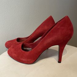 Barely Worn Steve Madden Red Pumps Heels Size 8.5