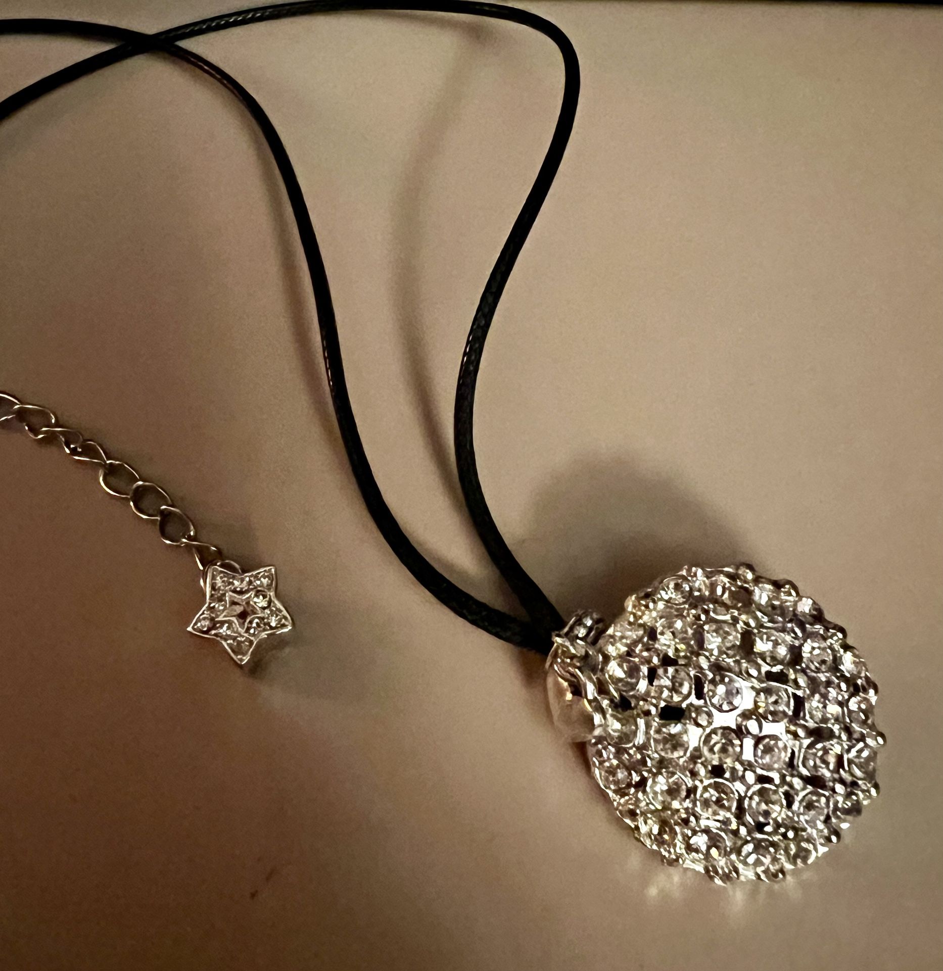 Vintage 3 Piece Set - Silvery Rhinestone Necklace, Earrings and Anklet Set