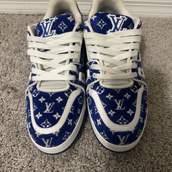 Blue LV Shoes