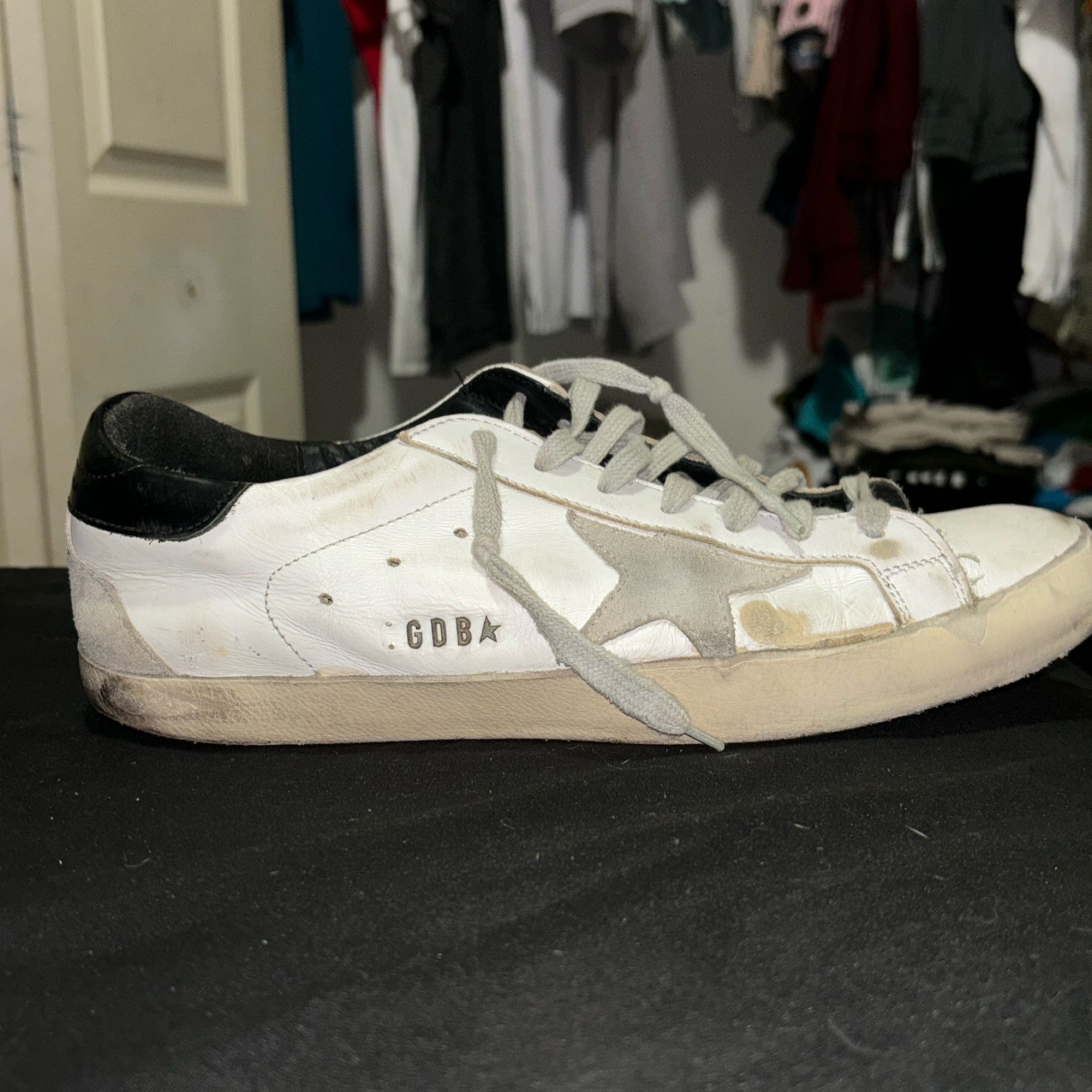 Golden Goose Men’s Size 42 Black White *USED* (Authentic)