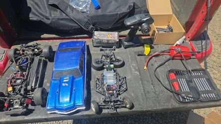 Traxxas 4 tec 3.0 and losi mini drag