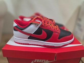Nike Dunk Low Retro RIV - Black/University Red/White- Men's 10 - Brand New In Box