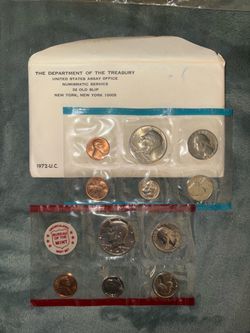 1972 US Mint Uncirculated Coin Set super minty