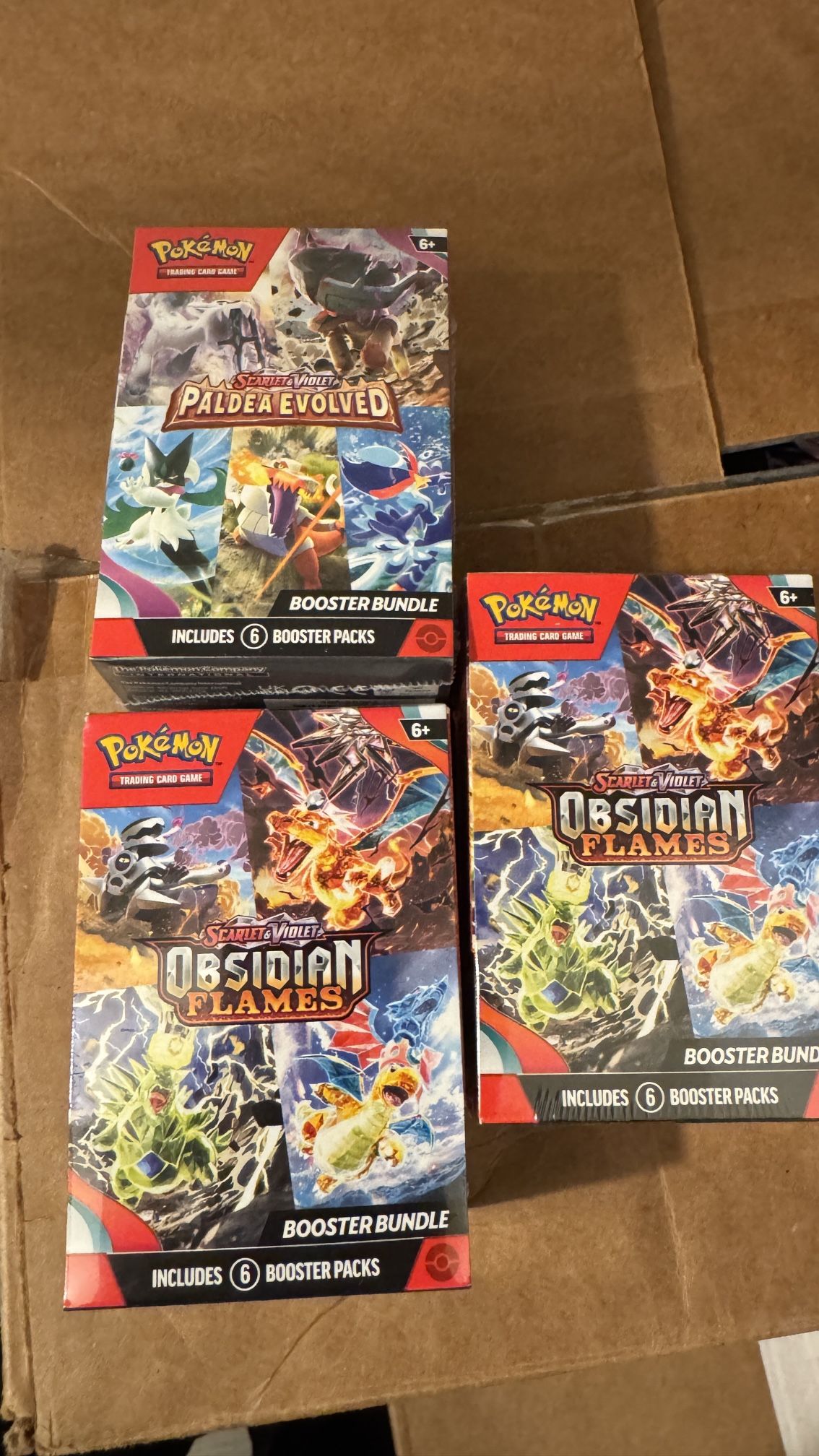 Pokemon Card Obsidian Flames Paldea Evolved Booster Bundles