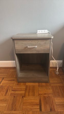 Grey nightstand