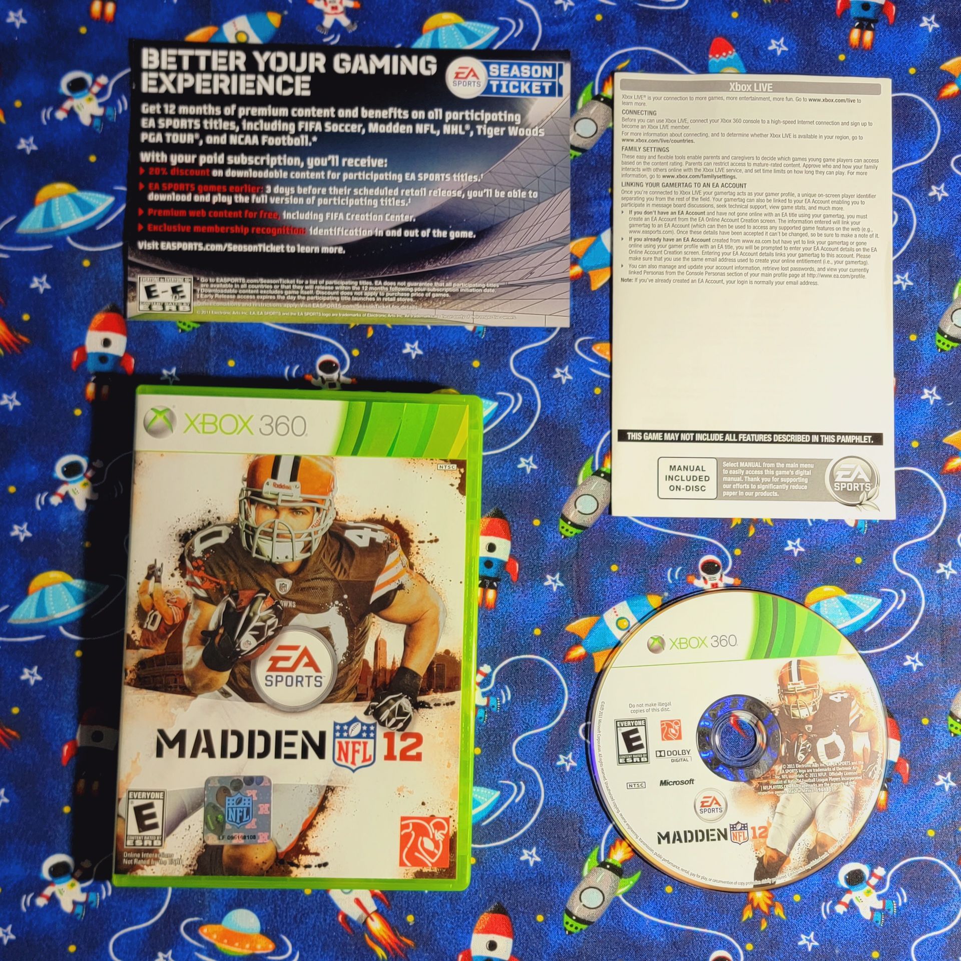 Madden 12 Microsoft Xbox 360 Complete CIB EA Sports