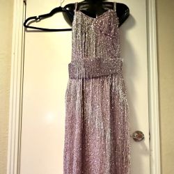 Powder Pink Glittery Dress