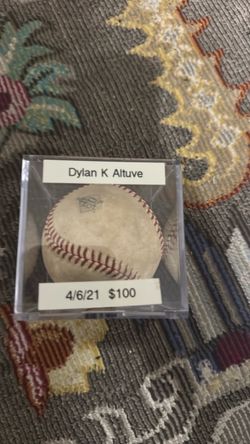 Game Used Baseball Dylan K Altuve 4/6/21