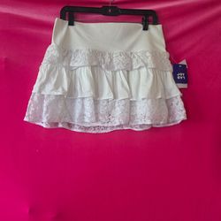Womens White Skort