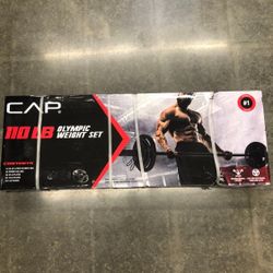 New - 110 LB Barbell Set - Everything Included - Local