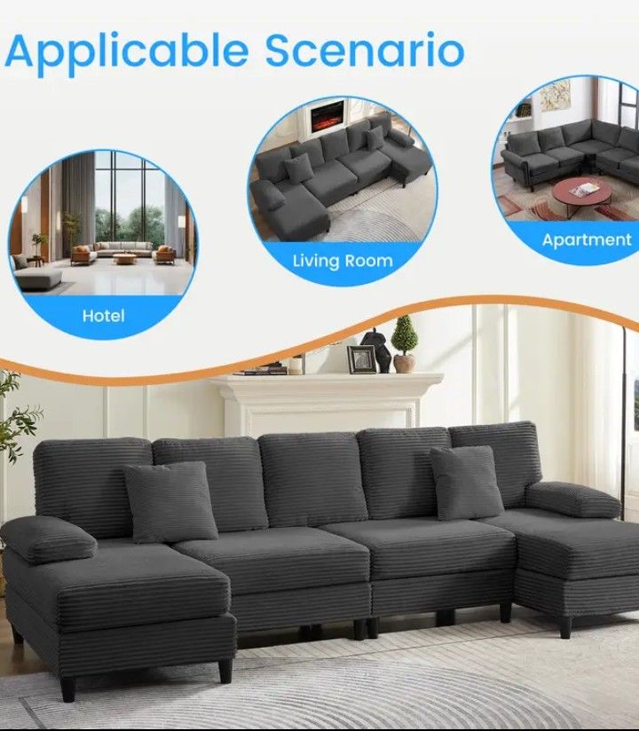 U Shaped Sectional Sofa