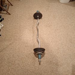 Curling Bar With Weights!