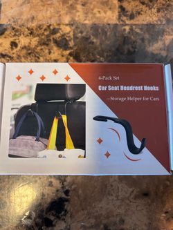 Car seat hooks