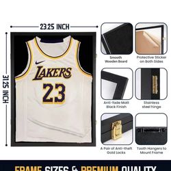 Wooden Jersey Display Case