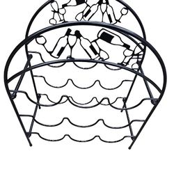 VERY NICE WINE RACK (HOLDS 9 BOTTLES OF WINE (LIKE NEW CONDITION 