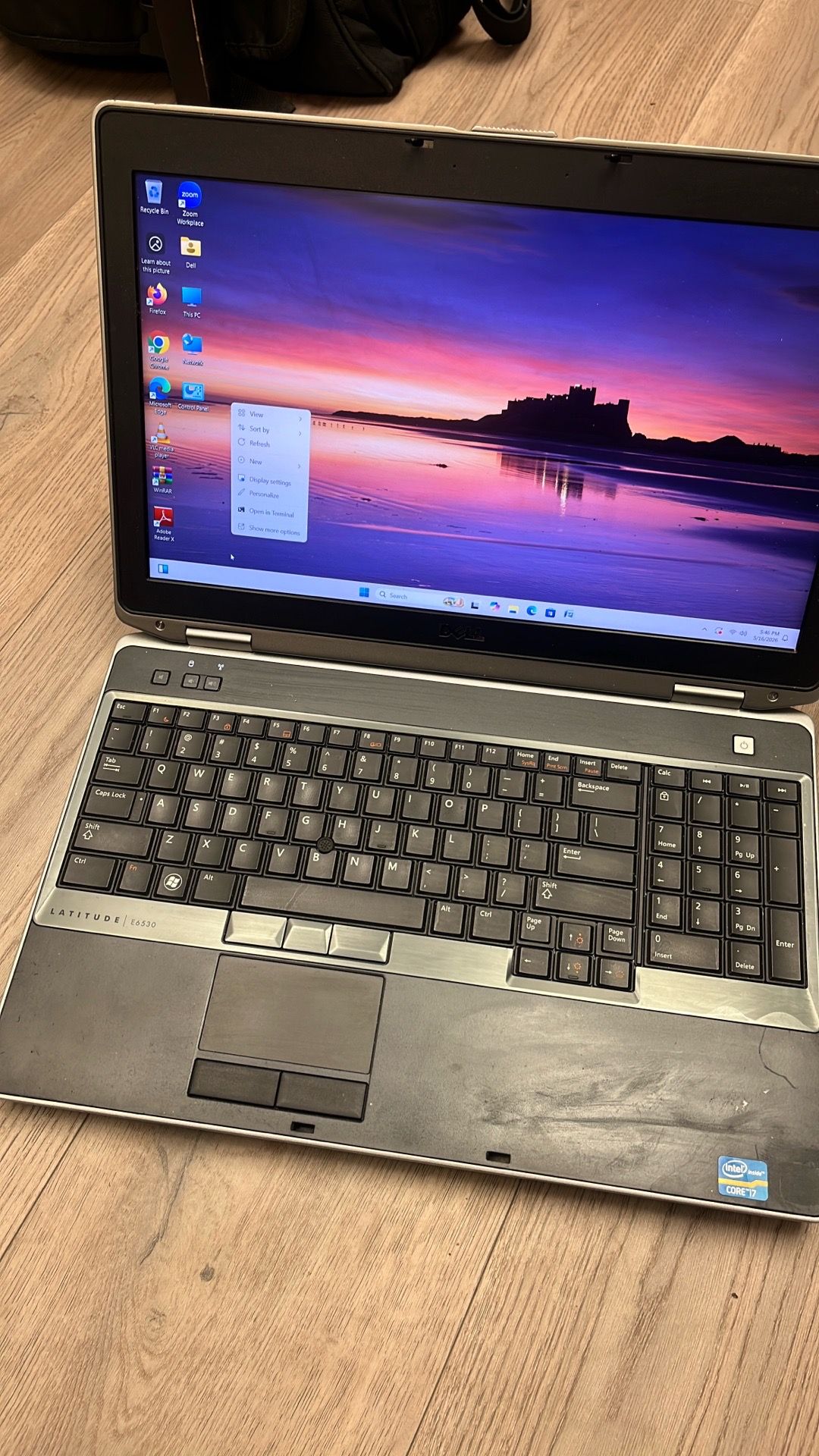 Dll latitude E6530 Corei7-3520m 8gb ram 320gb win 11 e