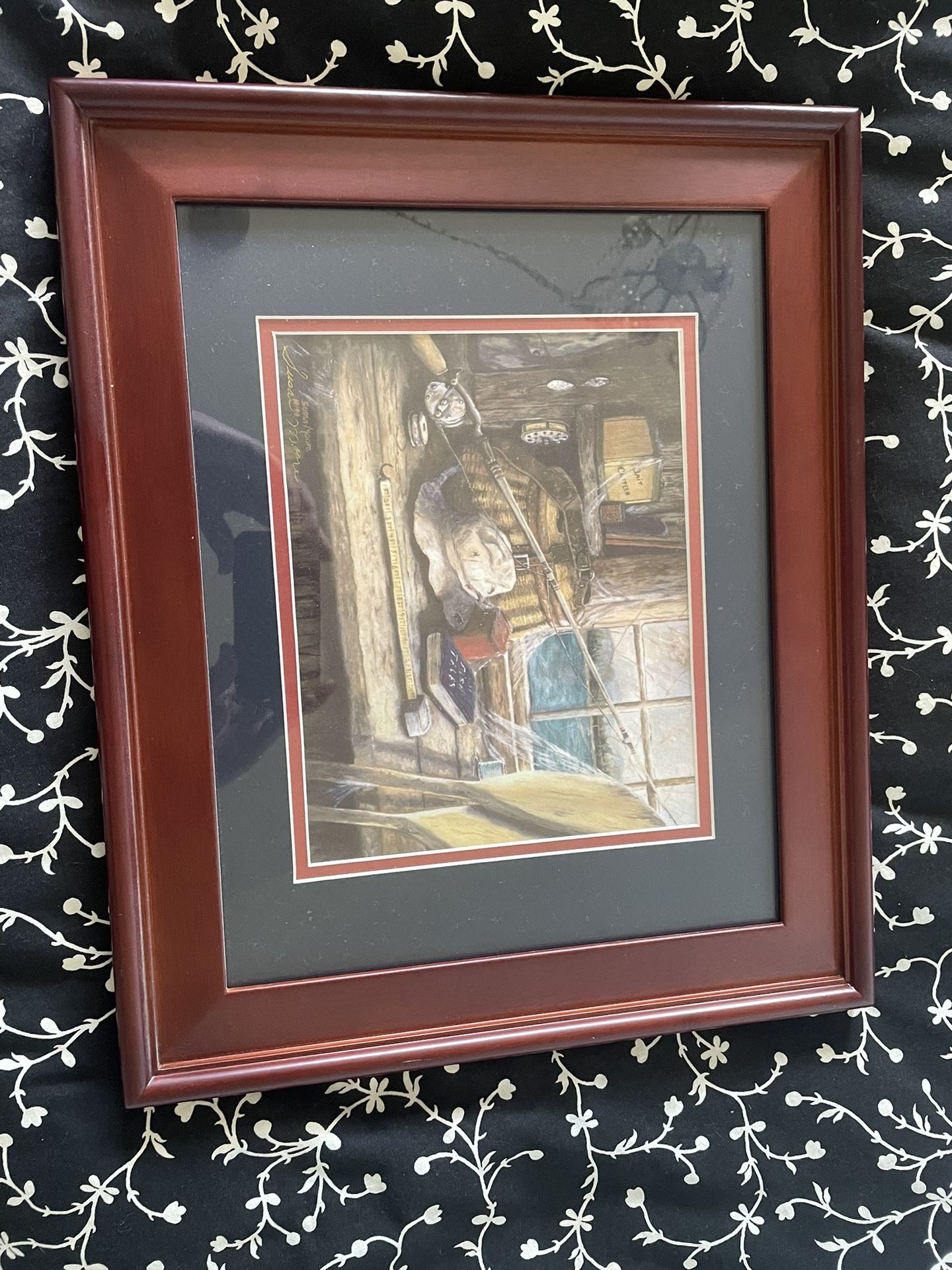 Susan Moore Framed Fishing Print
