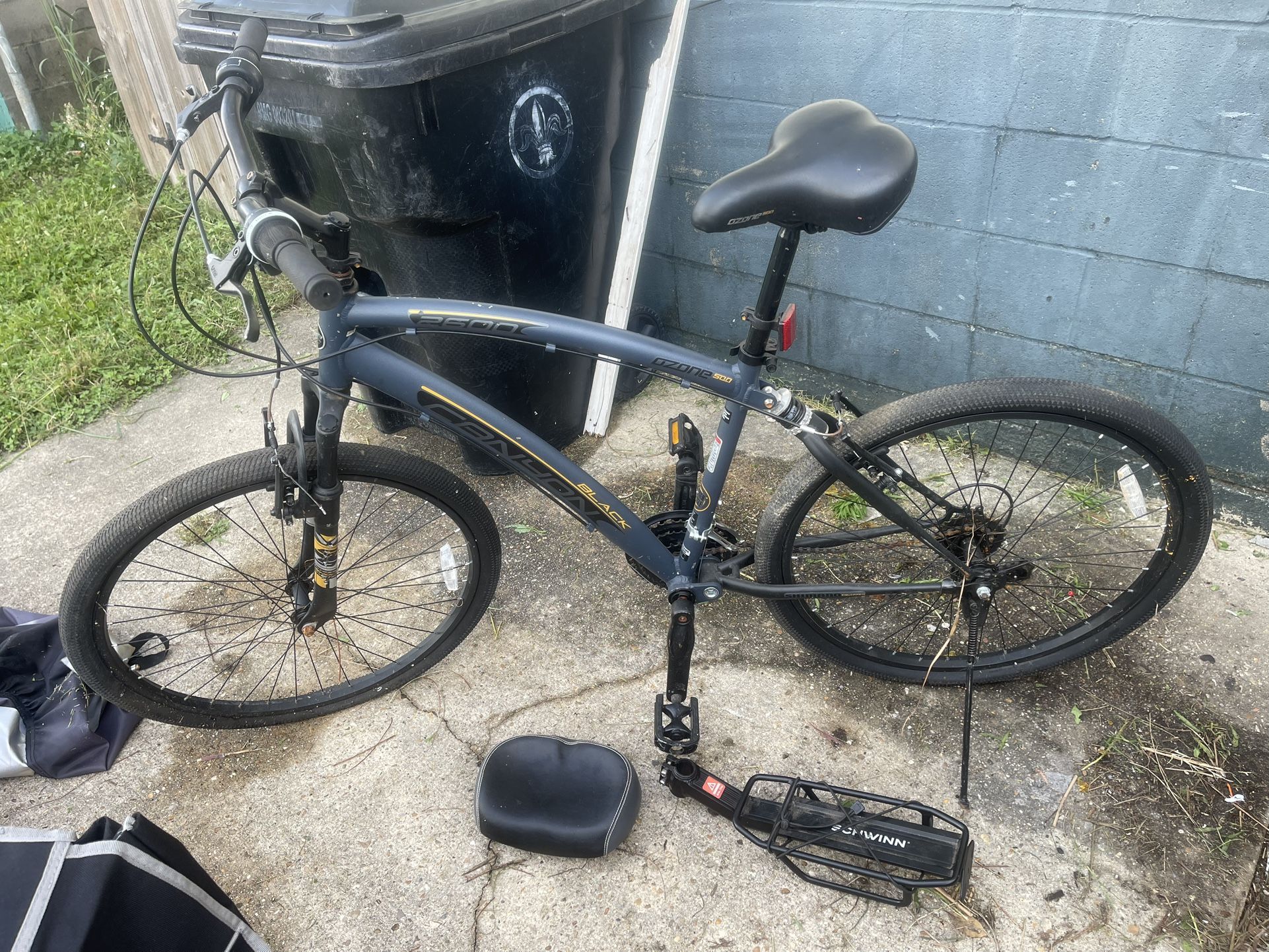 Ozone (contact info removed) Black Cannon Cruiser Bike- carbon blue