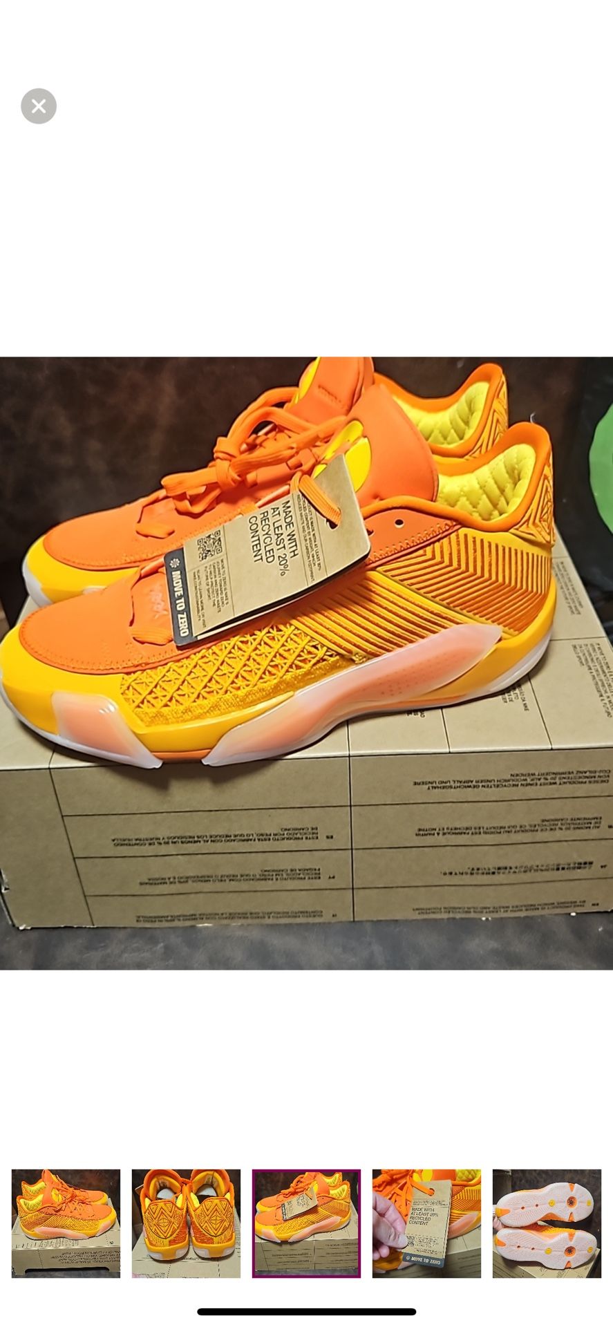 Nike Air Jordan XXXVIII Low H Women's Basketball Shoes Taxi Tour Size 7.5 (38.5)