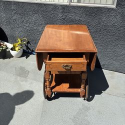 Antique bar cart