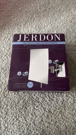 Jerdon mirror - Rectangular wall-mounted makeup mirror