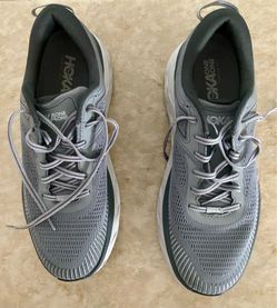Hoka 11 Bondi seven gray running shoes, men
