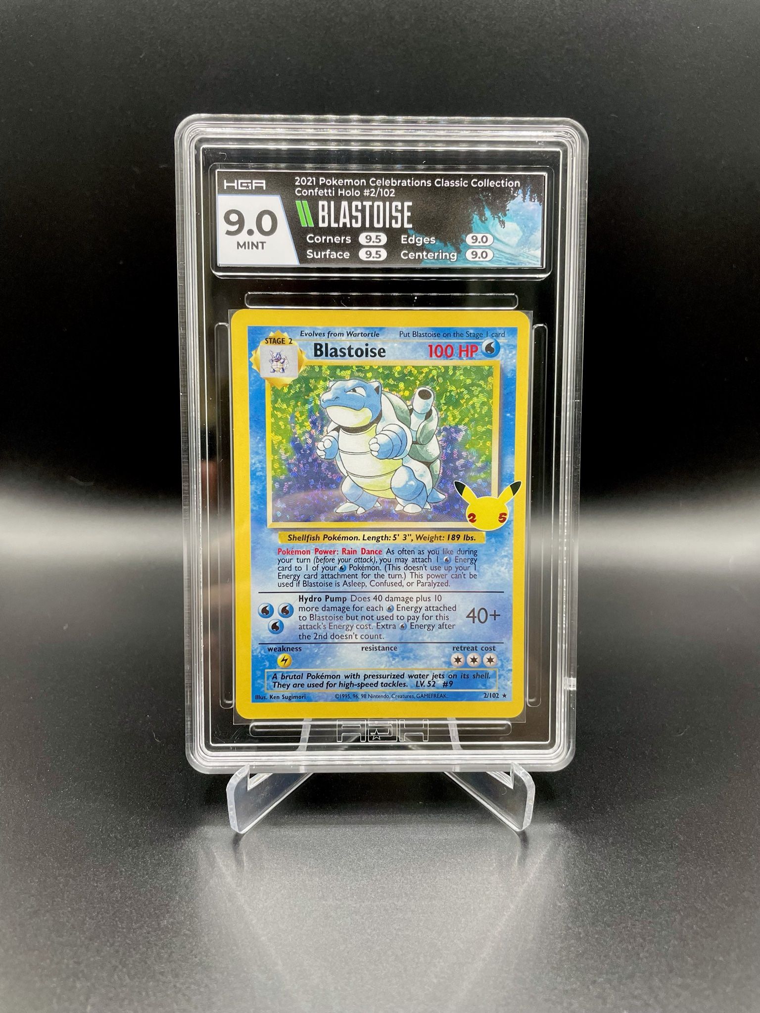 Blastoise - 2/102 - HGA 9 - Holo Rare - Celebrations - Pokemon 