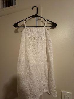 Girls White Floral Dress