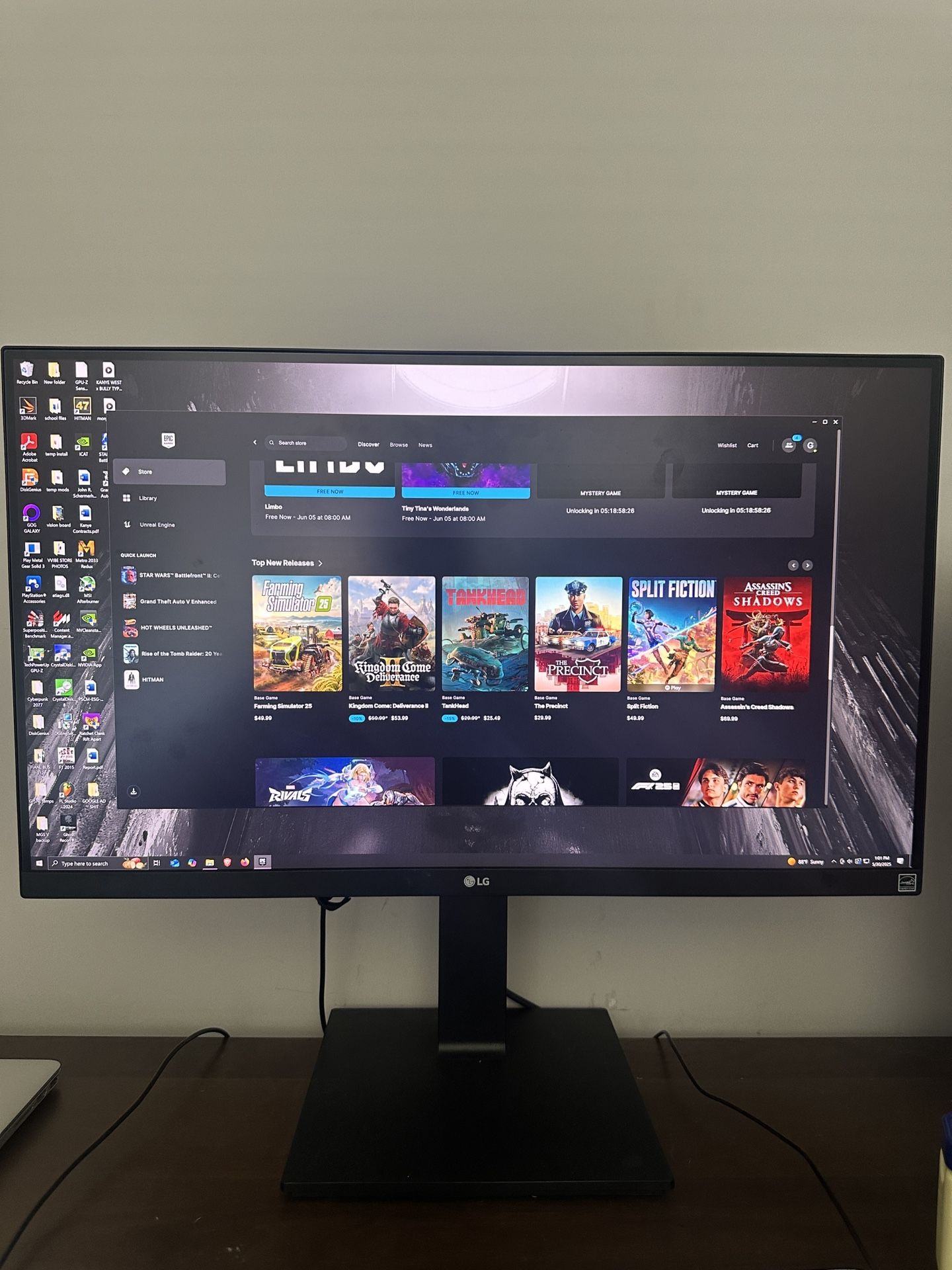 4K LG 27” Monitor