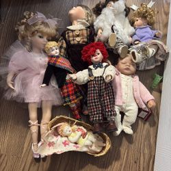 Porcelain Dolls Throw N Offer For All 