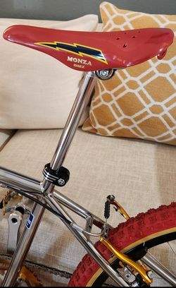 MONZA LIGHTNING BOLT SEAT old bmx Velo VL-117 BMX Aero Lightning