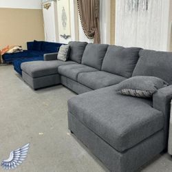 Charcoal Sectional Sofa Couch With İnterest Free Payment Options Edenfield