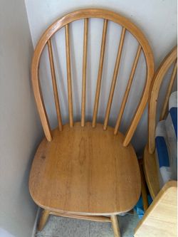 Light brown kitchen chairs