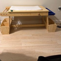 Art Table With Bottom Paper Feeder