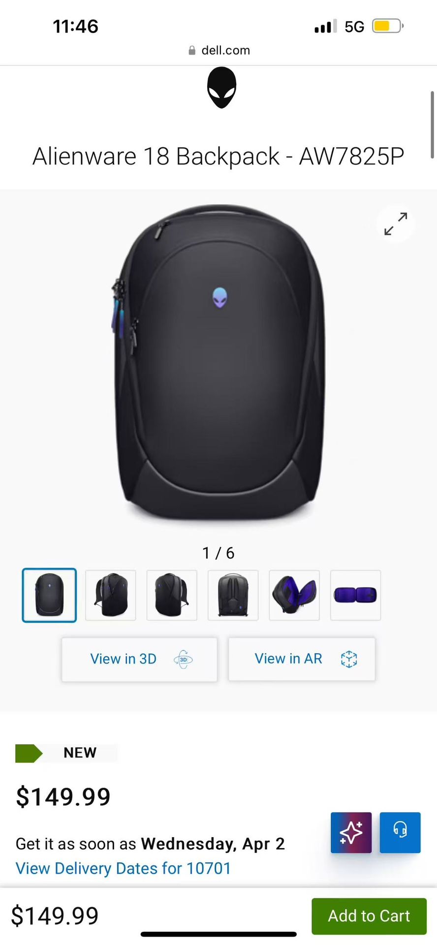 Alienware 18 Backpack