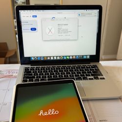 iPad 7 Th Gen 64 Gb And MacBook Pro  256gb
