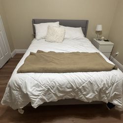 Full Size Bed With Box Spring And Mattress 