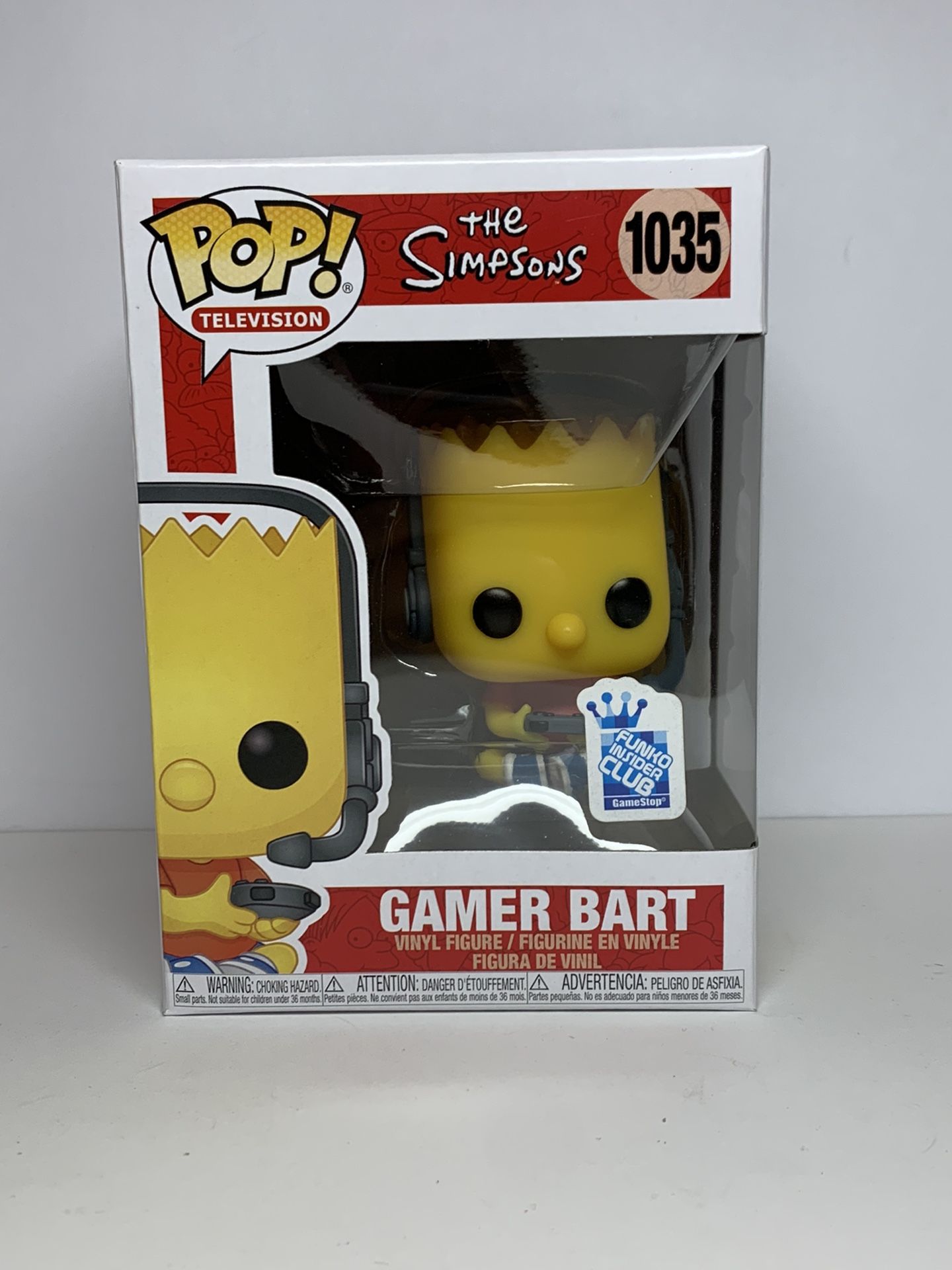 Funko Pop Gamer Bart Simpson GameStop Exclusive