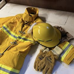 Firefighter Uniform Complete Sz L New